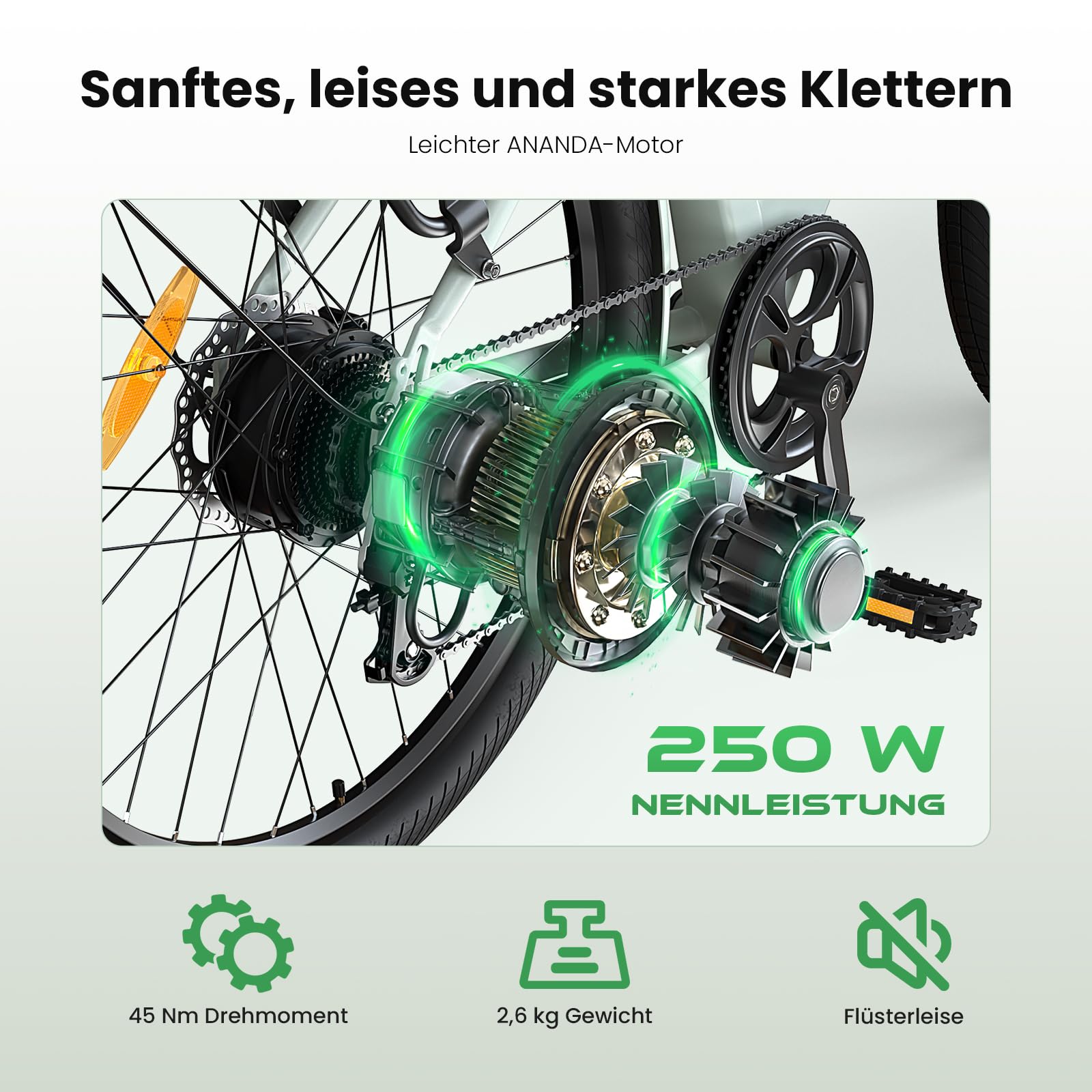 E-Bike für Damen und Herren, 27,5" Cityräder mit 250W Motor, 36V 15,6Ah Akku bis 100 km Reichweite, Federgabel, 7-Gang Elektrofahrrad, LCD-Display, Traglast 120 kg