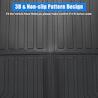 Vista 5 de Alfombrilla para Maletero para Model3 2017-2023, MERXENG Protector de Maletero de Coche para Todo Clima Alfombrilla de Área de Carga Trasera