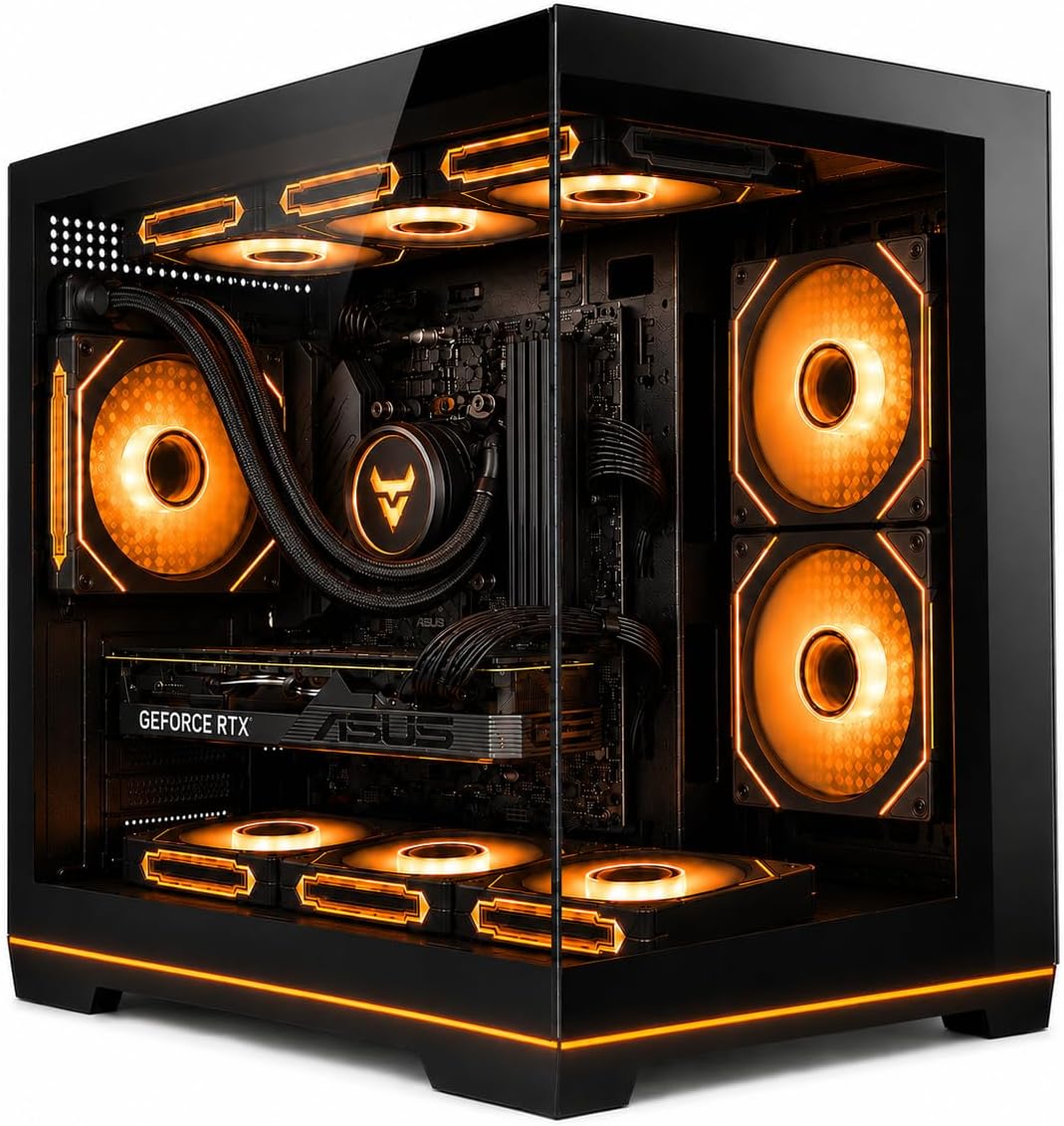 Micro-ATX Mini-Tower Gaming PC Case Includes 650W Power Supply