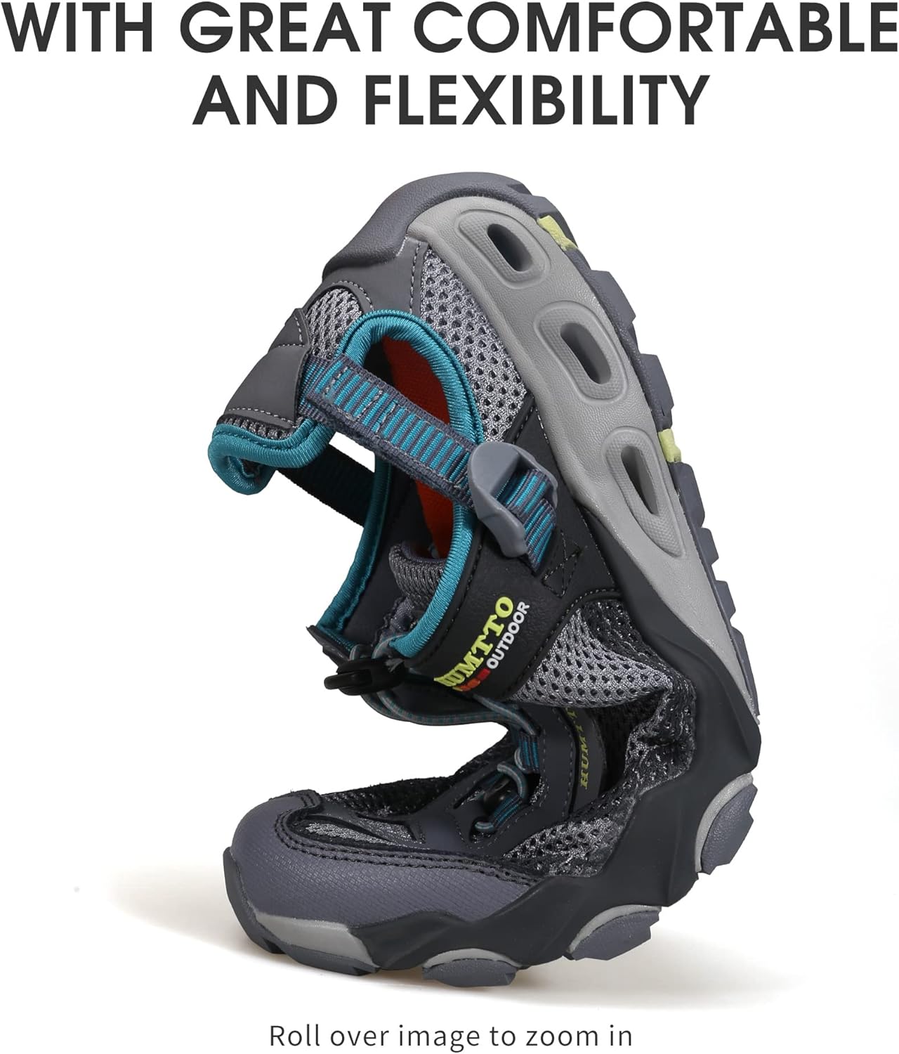 HUMTTO Men's Amphibious Water Shoes - Hiking Sandals for Men Outdoor Water Sandal Closed Toe Non-Slip River Shoes Summer Quick Drying Aqua Shoe - Image 5