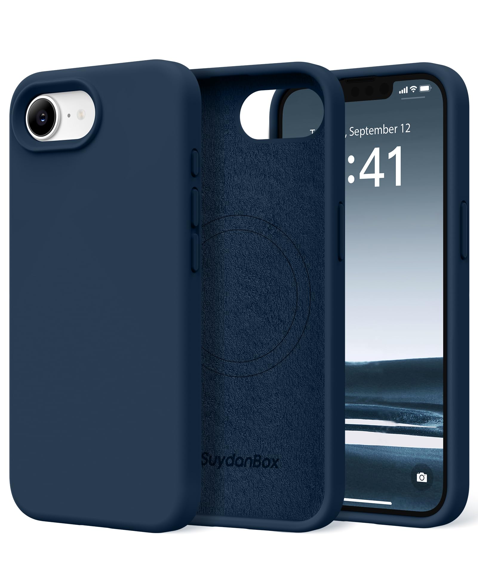 Magnetic for iPhone 17e/iPhone 16e Case Silicone Cobalt Blue