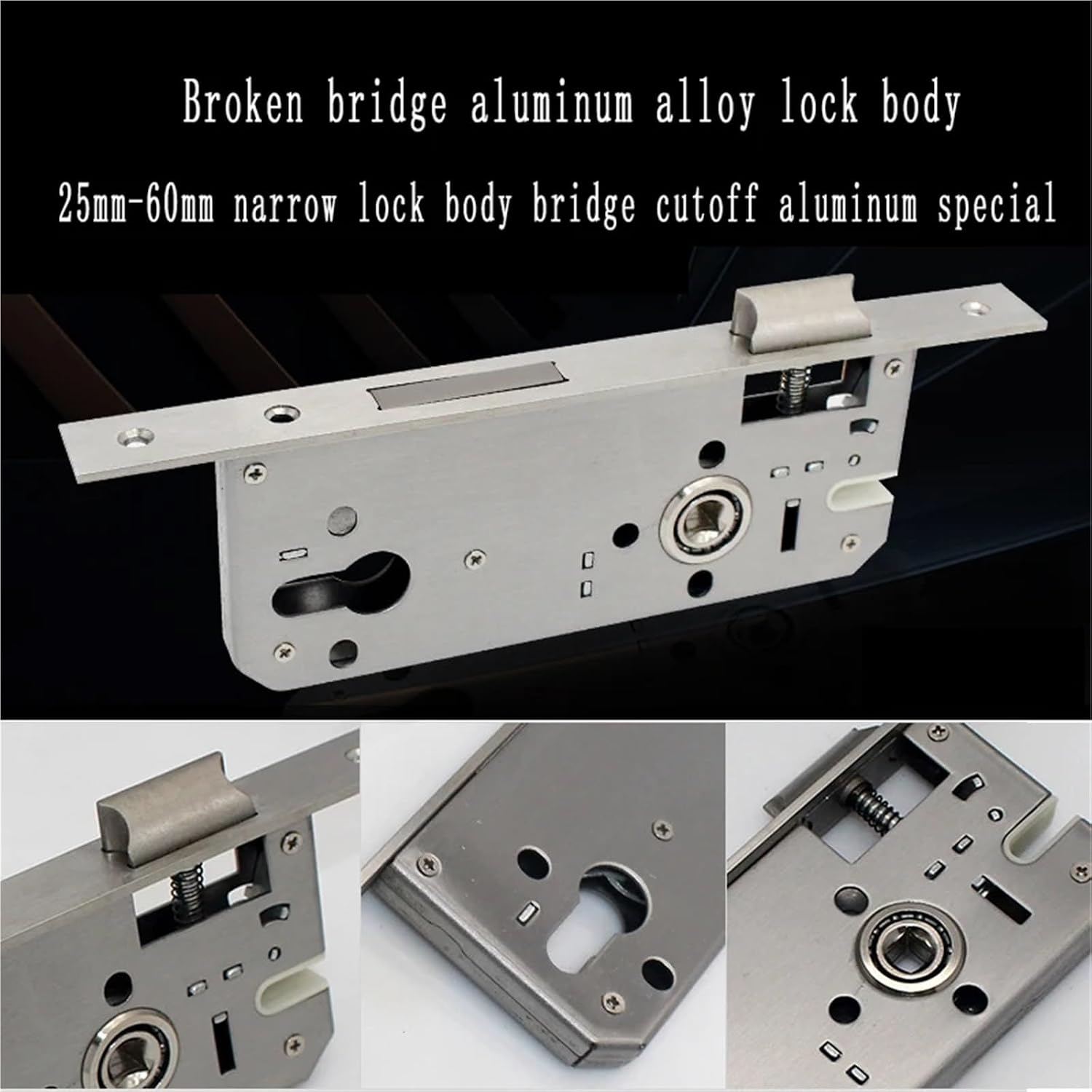 85 Type Broken Aluminum Alloy Single Point Door Lock Body Bridge Accessories(85x20mm)