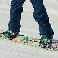 Vista 5 de Snowboard Leash - 41 Inch Adjustable Snowboard Leash Bindings Straps for Men & Women (2 Pcs, Black)