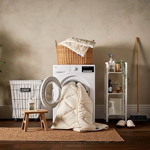 Miniatura 4 de Woolroom Protector de colchón hipoalergénico de lujo, tamaño Queen, 100% natural termorregulador de lana británica, promueve la higiene del sueño y