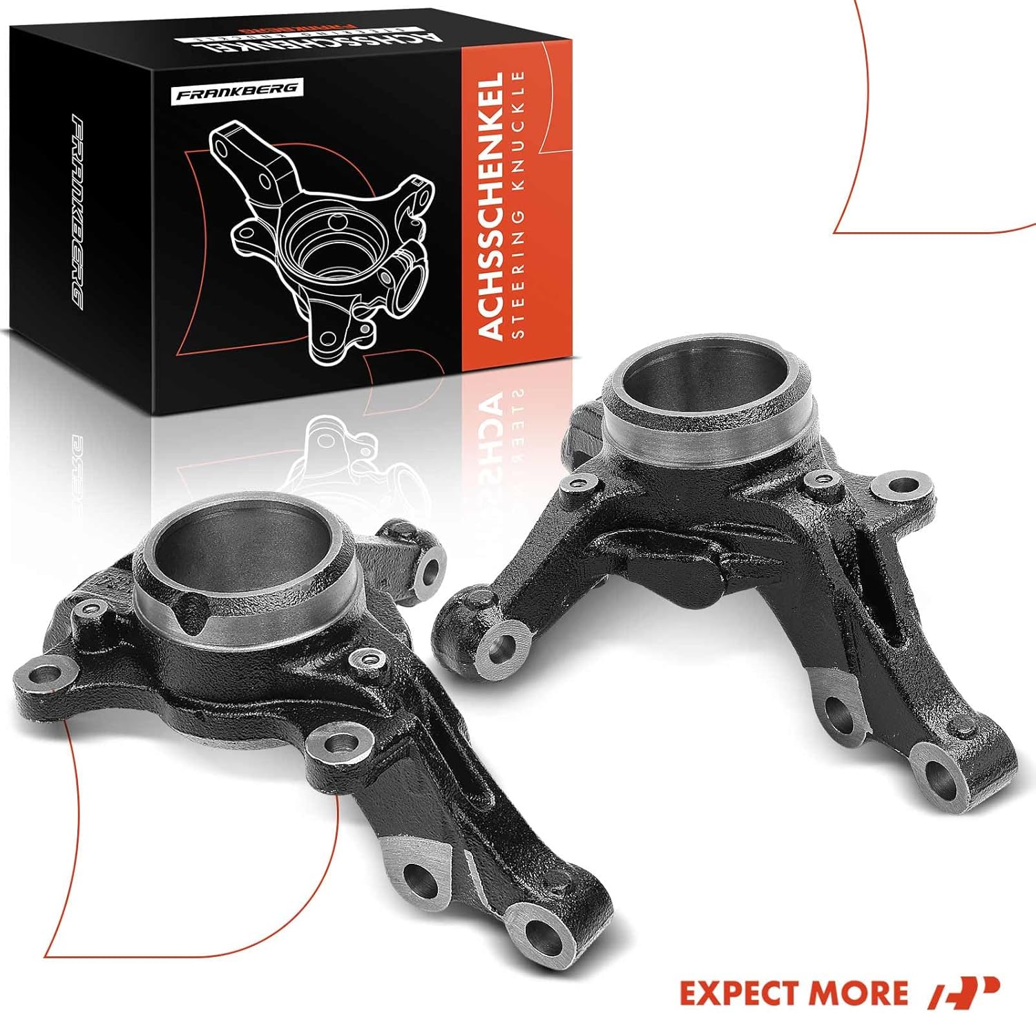 A-Premium Set of 2 Front Suspension Steering Knuckles Compatible with Toyota Matrix 2003-2008, FWD Only, Without ABS