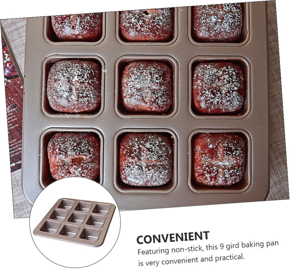 1Pc Non Stick Square Baking Pan for Cake Bread Jelly Mold Bakeware for Easy Stripping and Uniform Heating for Home Baking