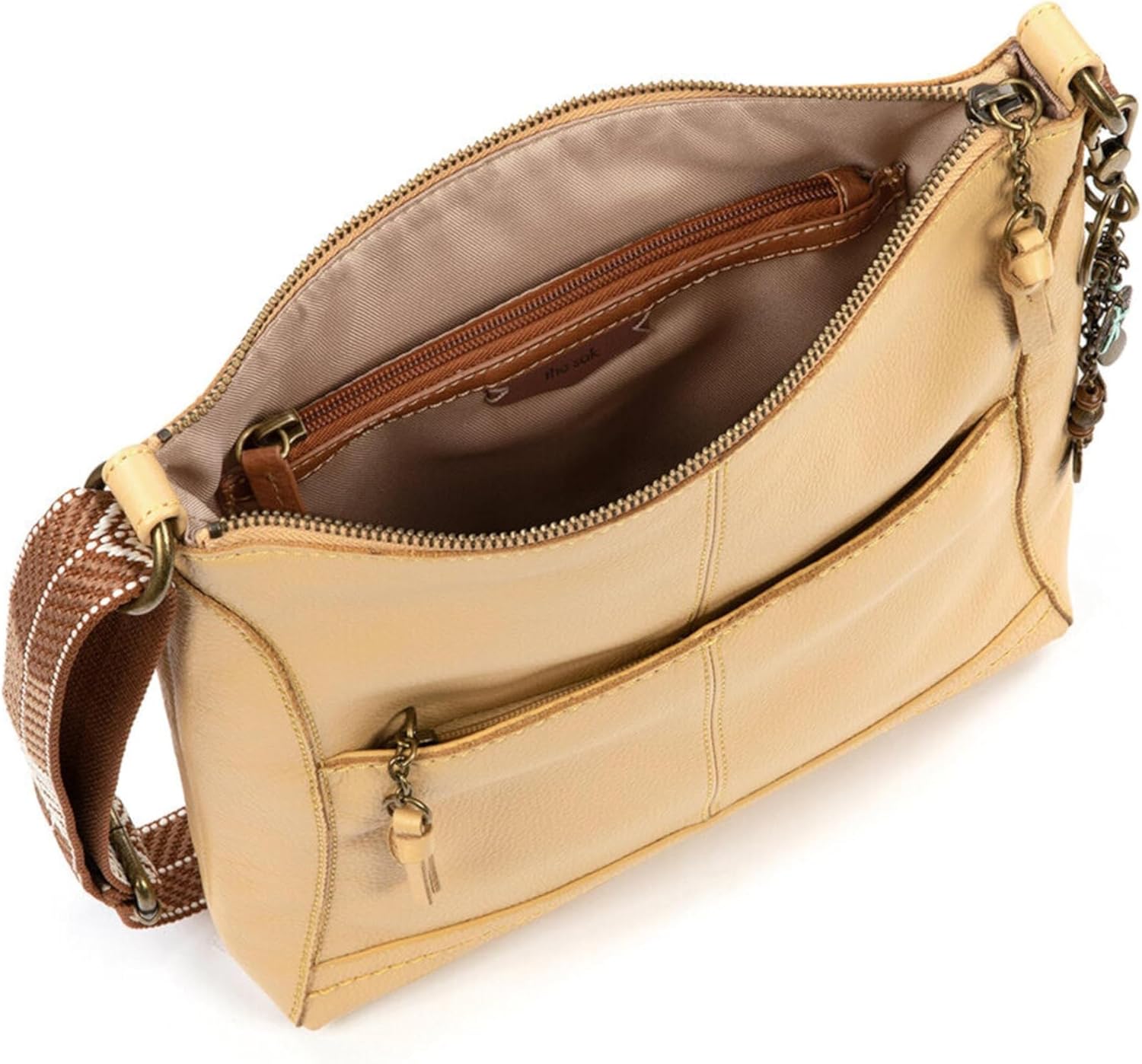 The Sak Lucia Crossbody Bag in Leather, Convertible Purse with Adjustable Strap - Image 5