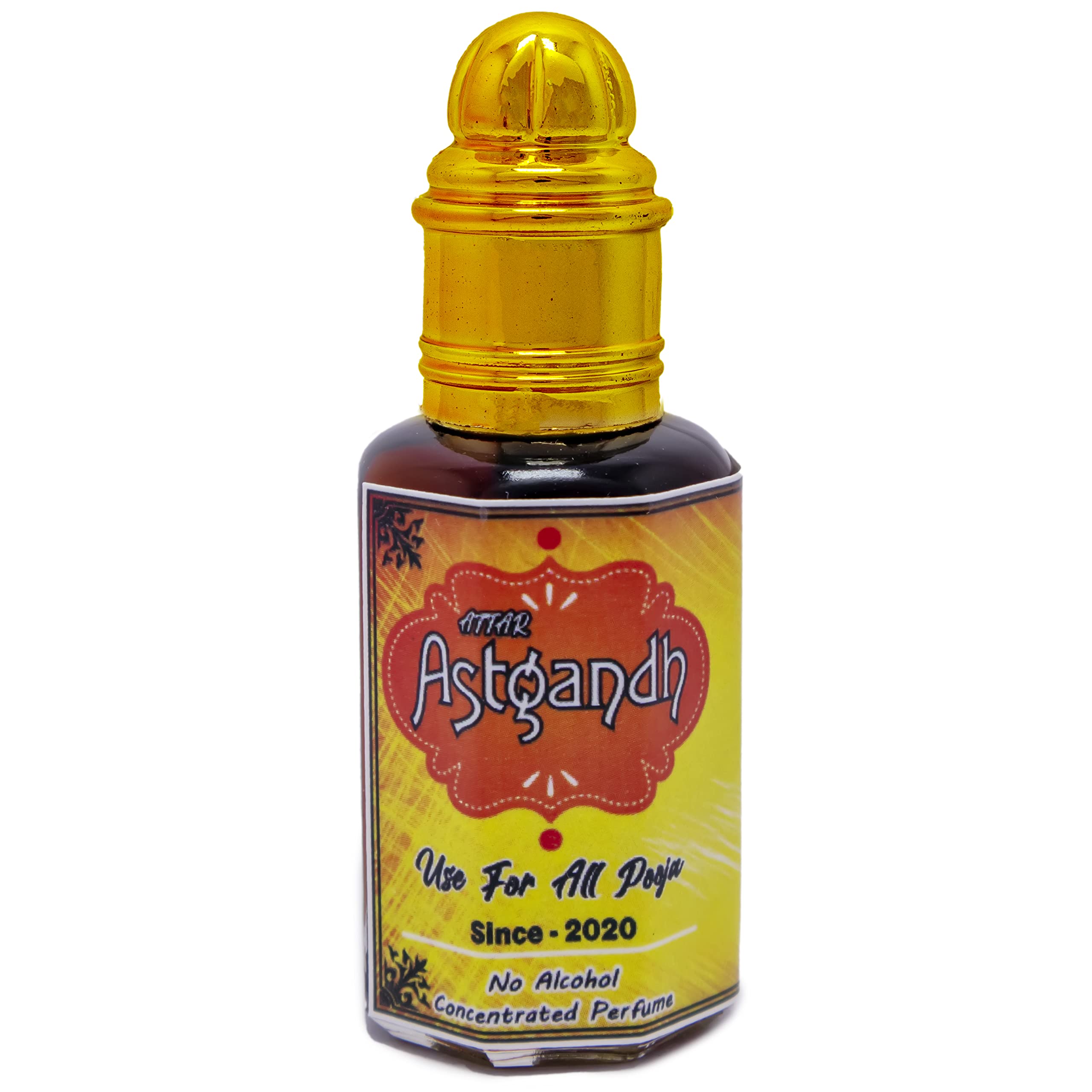 Rich and Divine Ashtagandha Attar with 8 Variant Combinations: Kasturi, Amber, Kesar, Chandan, Gulab, Oudh, and Hina Long-Lasting Fragrance for 24 Hours Rollon Pack, 12 ml-image-23