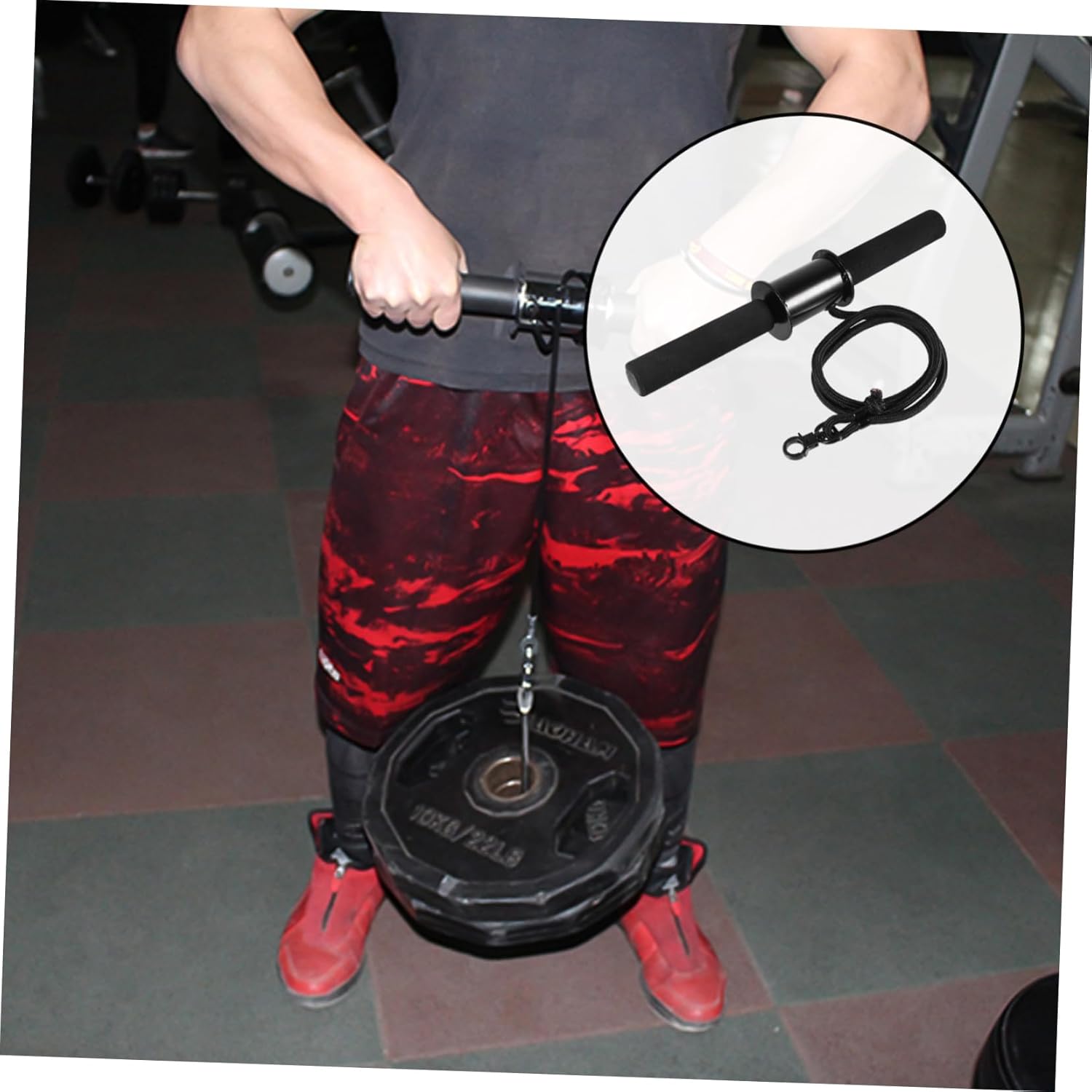 UPKOCH Hand Grip Strength Trainer Wrist Roller Forearm and Wrist Tool Fitness Equipment Home Use