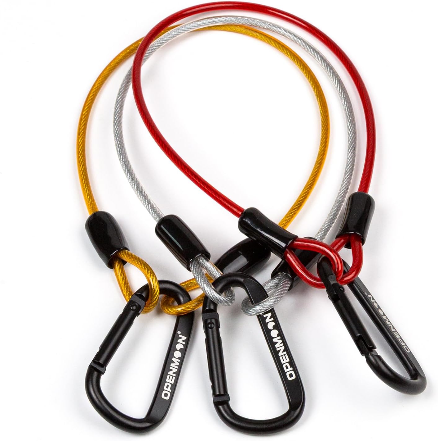 OPENMOON Gaffer Tape Holder - Heavy Duty Steel Wire Lanyard with Carabiner for Film Crew & Grip - Transparent