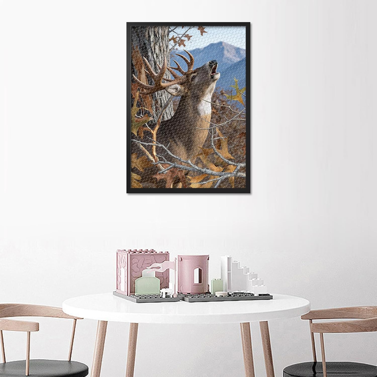 1000 Piece Puzzles for Adults, Jigsaw Puzzle for Adults - Majestic Elk Howling in Forest, Coolest Adult Puzzles, 27.5x19.7 Inches