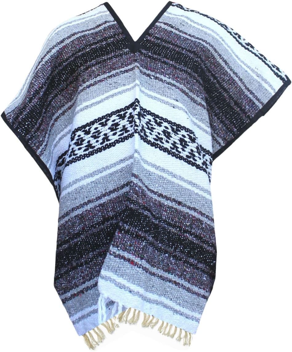 Del Mex Youth Child Classic Mexican Blanket Poncho Pancho Costume