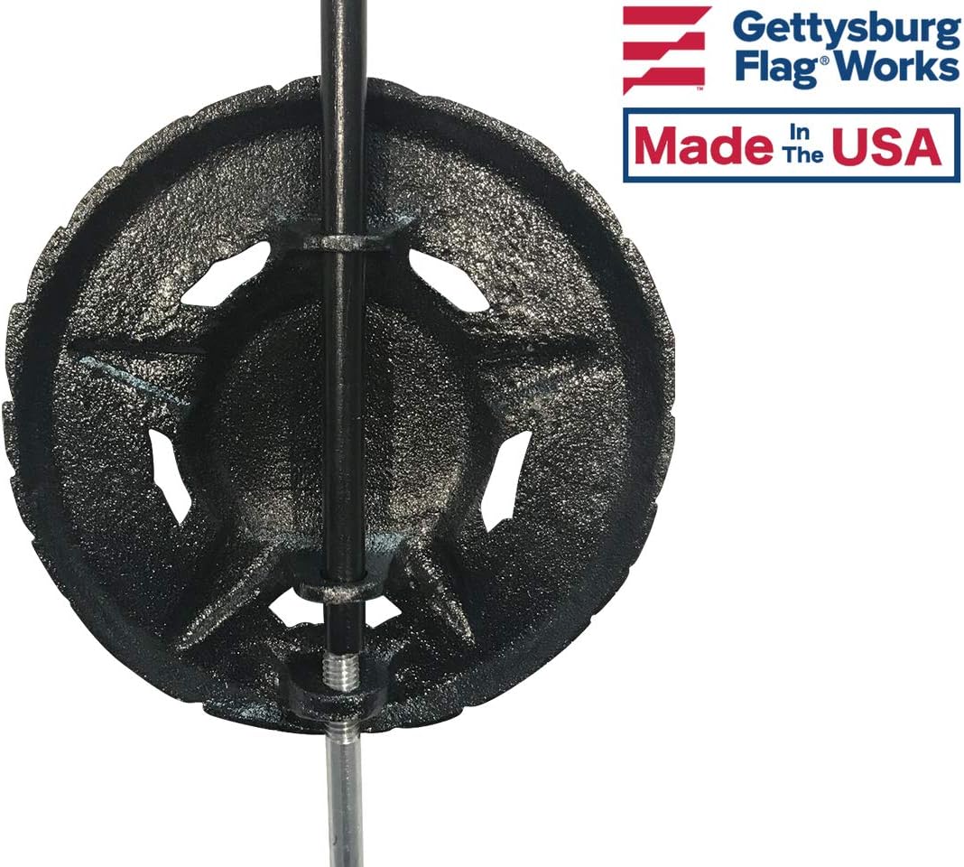 World War I Aluminum with Black Highlights Grave Marker, Cemetery Memorial Flag Holder, WWI Veteran Plaque, Made in USA