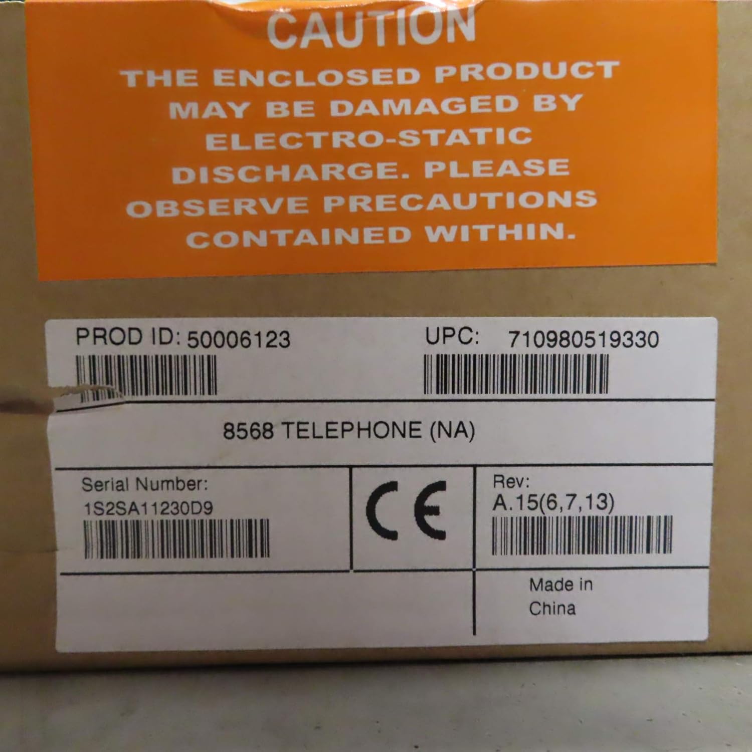 Digital Phone 50006123 Black Compatible with Mitel 8568