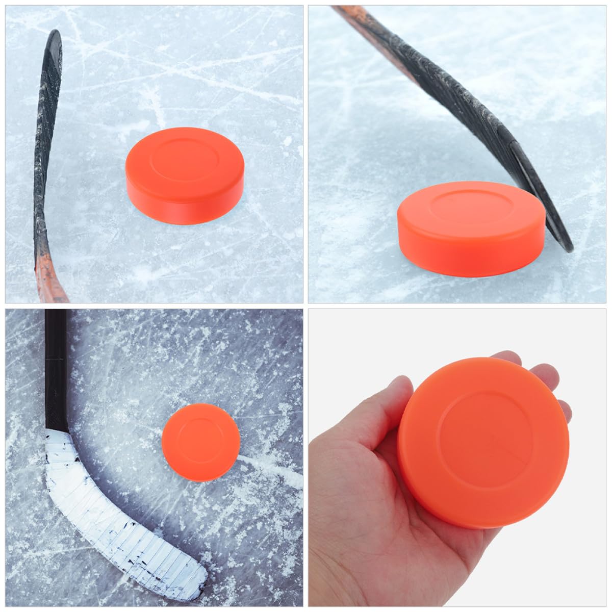 BESPORTBLE 5 Stück PVC Eishockey Pucks für Training und Wettkampf Robustes Material Vielseitig Einsetzbar Leichtes für Indoor Outdoor hockeyübungen