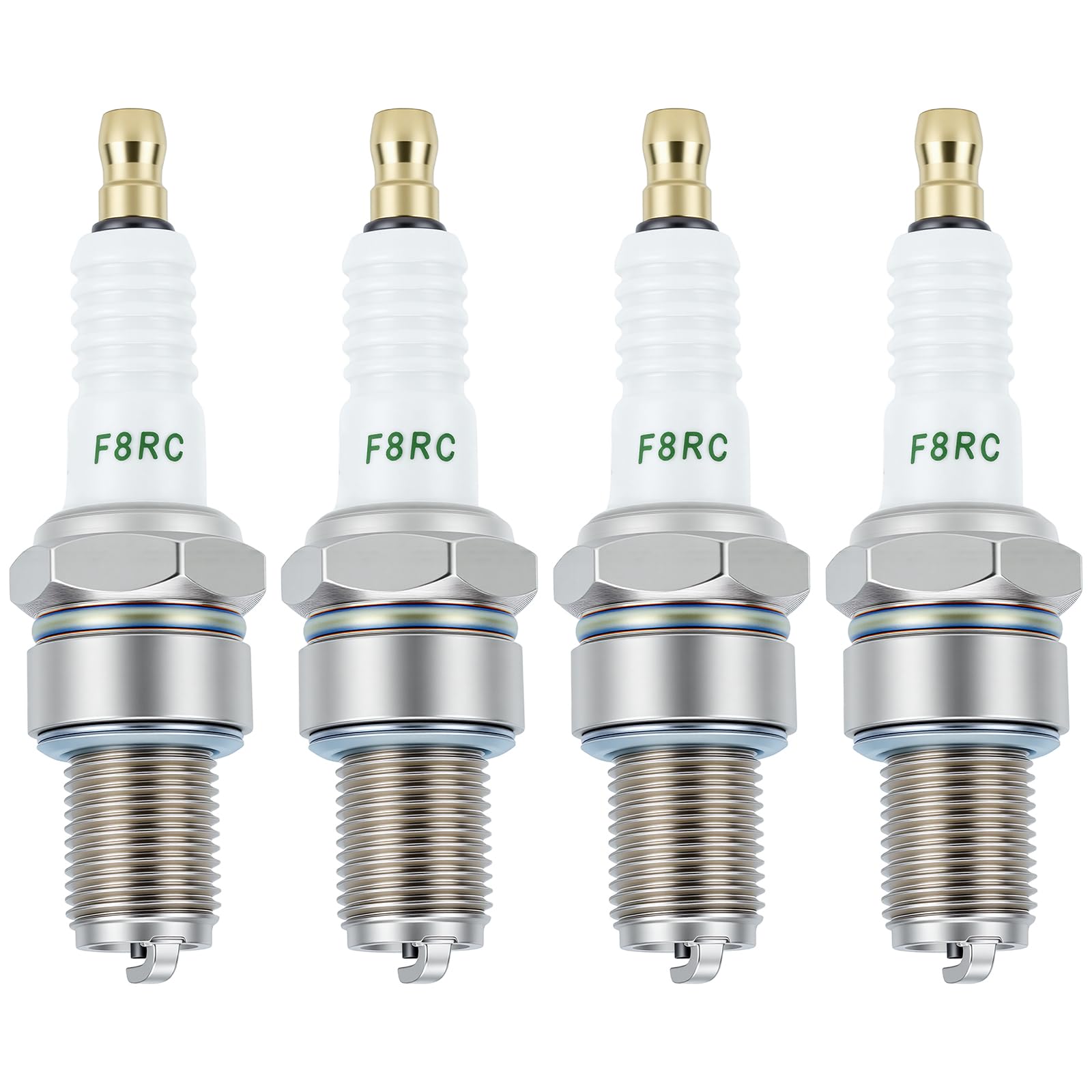 BR8ES Spark Plug for NGK BR8ES 5422 Champion RN3C 880 Kawasak Yama Polaris Dirt Bike Motorcycle Marine ATV 4 PACK
