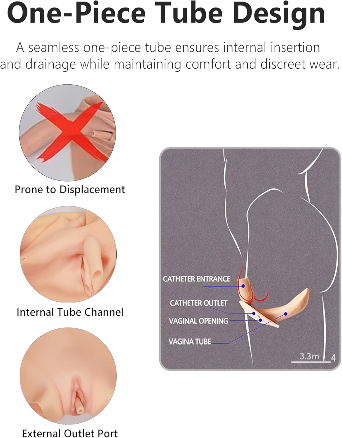 Realistic Silicone Full-Length Bodysuit Breast Form D cup for Transgender Crossdresser, Easy Wear Cosplay Costume