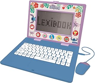 Lexibook, Disney Stitch, Bilingual French/English Educational Laptop, Kids Toy, 170 Activities for Learning, Games and Mus…