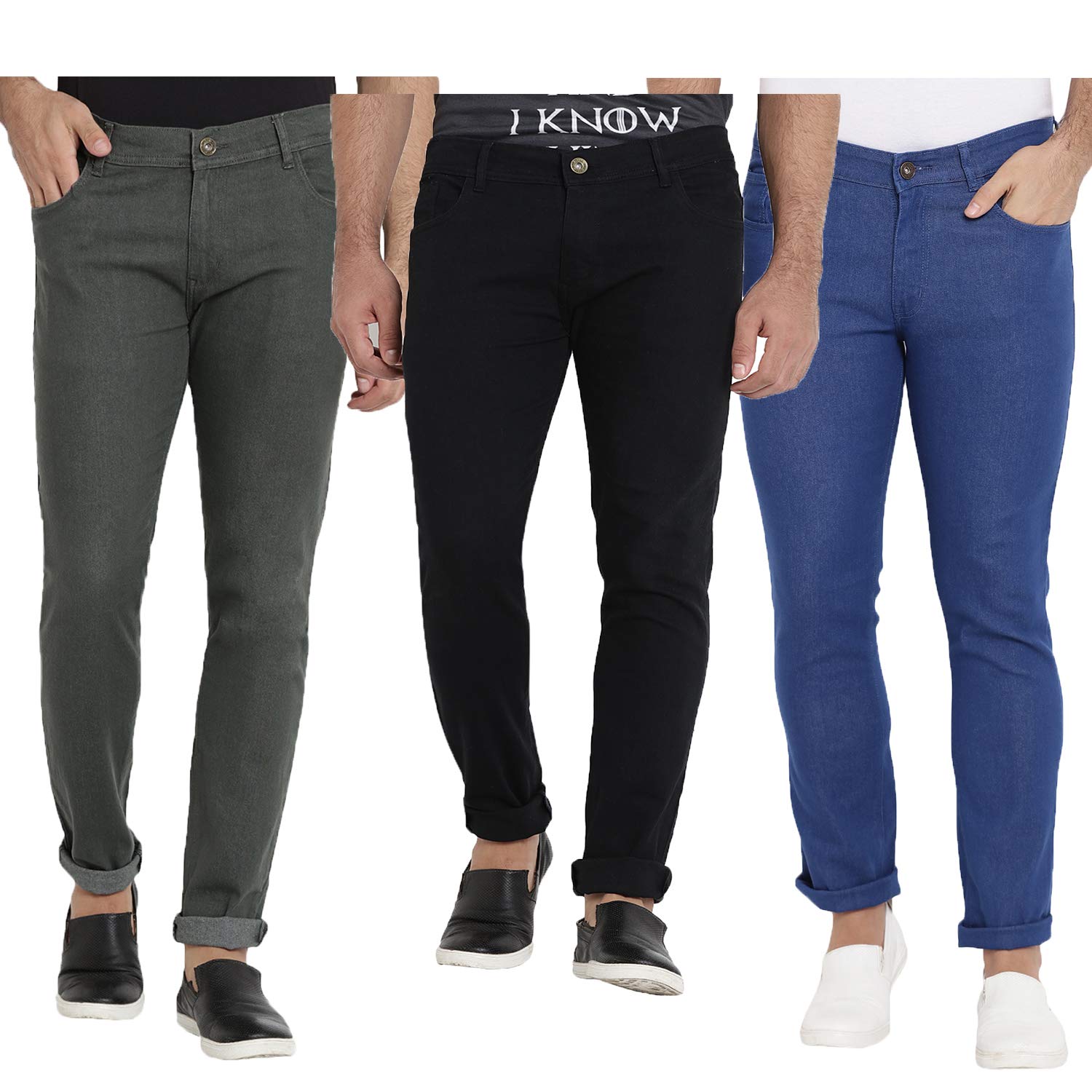 DAIS Men Skinny Fit Jeans Pack of 3