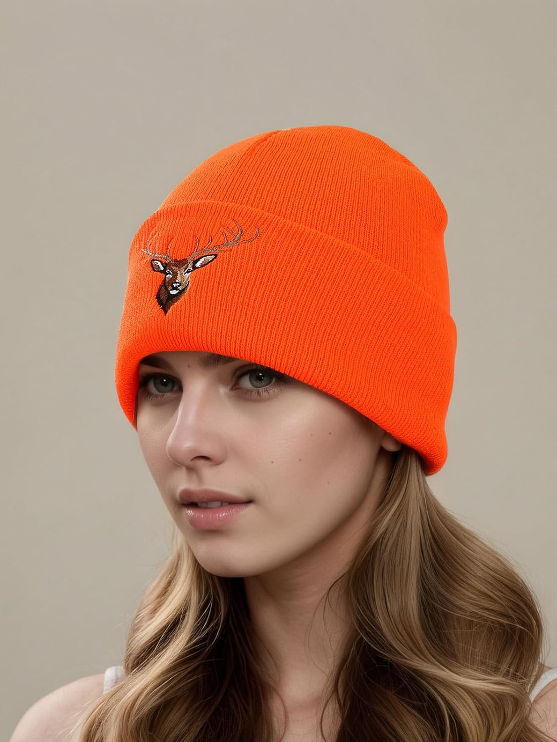 Deer Embroidered Beanie Hat Gear Hat Gifts Christmas Stocking Stuffers Retirement Funny Gift Ideas Stuff - Image 5