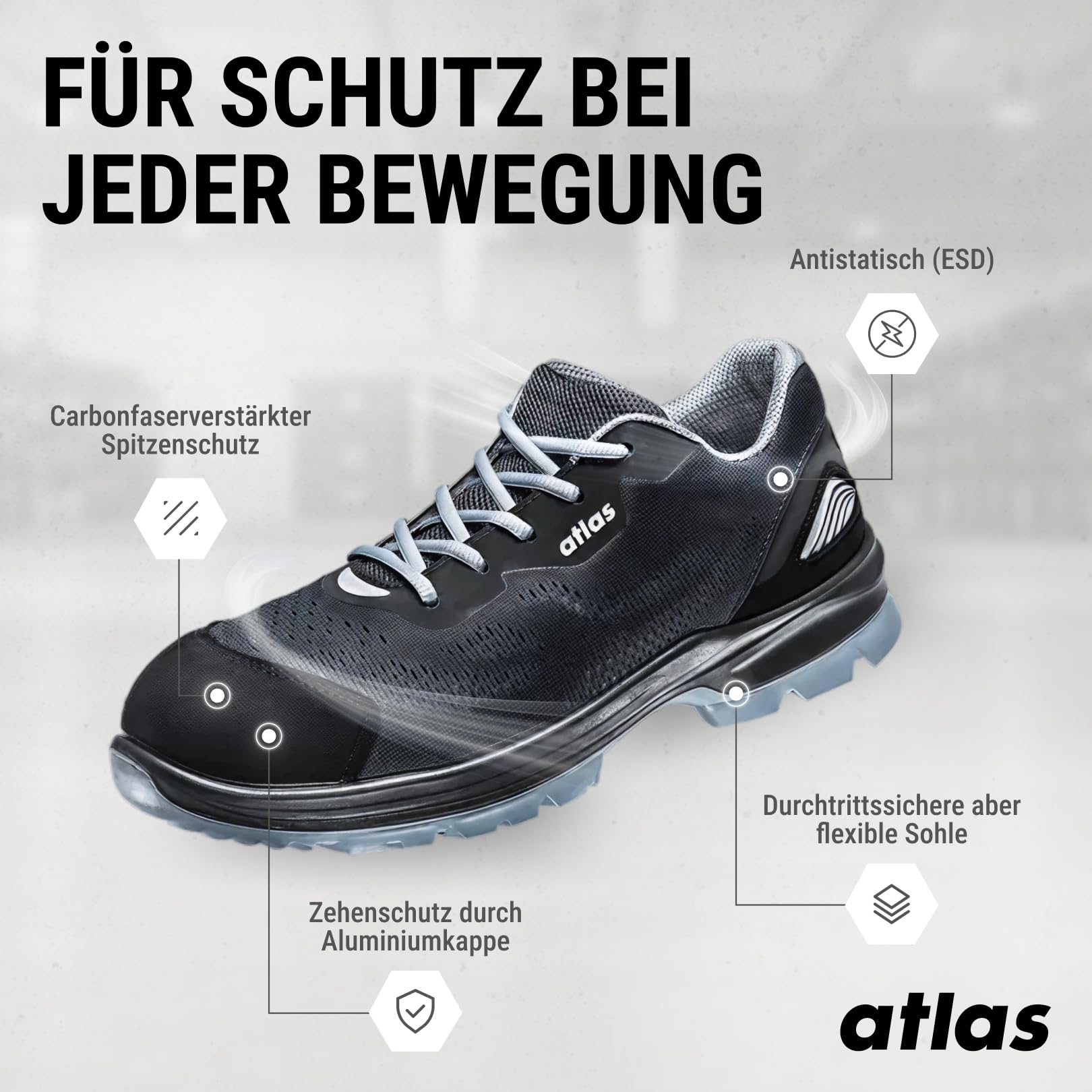 atlas 323001P43 DIY, czarny