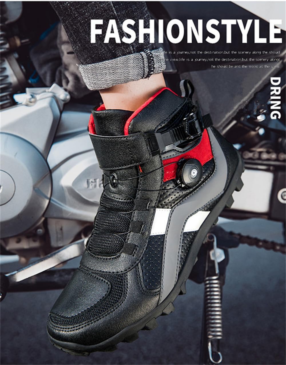 VIIBOY] ライディングシューズ バイクシューズ バイク用ブーツ  