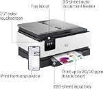 HP Office Jet Pro 8135 Wireless All-in-One Color Printer, Print, Scan, Copy, ADF, Duplex Printing, Ideal for Home Office, 3 Month Instant Ink Trial Included, AI Enabled (C2VK1A)