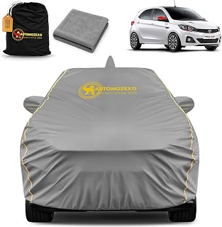AUTOMOZEXO Tata Tiago 100% Waterproof Front Antenna Models Car Cover, All Weather Protection, Mirror & Antena Pocket Inner... Price In India
