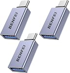 BENFEI USB C to USB 3.0 Adapter, 3 Pack USB C to One Male to Female Adapter, Compatible with MacBook 2018 2017 2016, Samsung Galaxy Note 8, Galaxy S8 S8+S9, Google Pixel, Nexus, Black