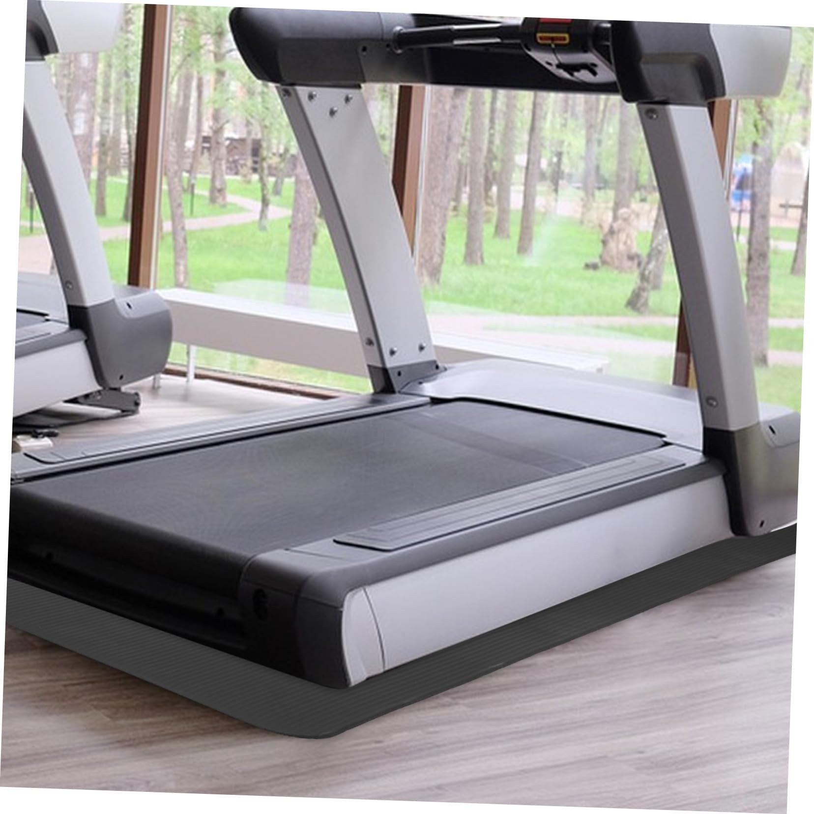 Alfombrilla para Cinta de Correr Nbr Negra, Antiruido y Amortiguación | Workouts y Oficina, Superficie Firme y Fiable, Accesorio de Ejercicio en Casa, Estilo Visual Atractivo