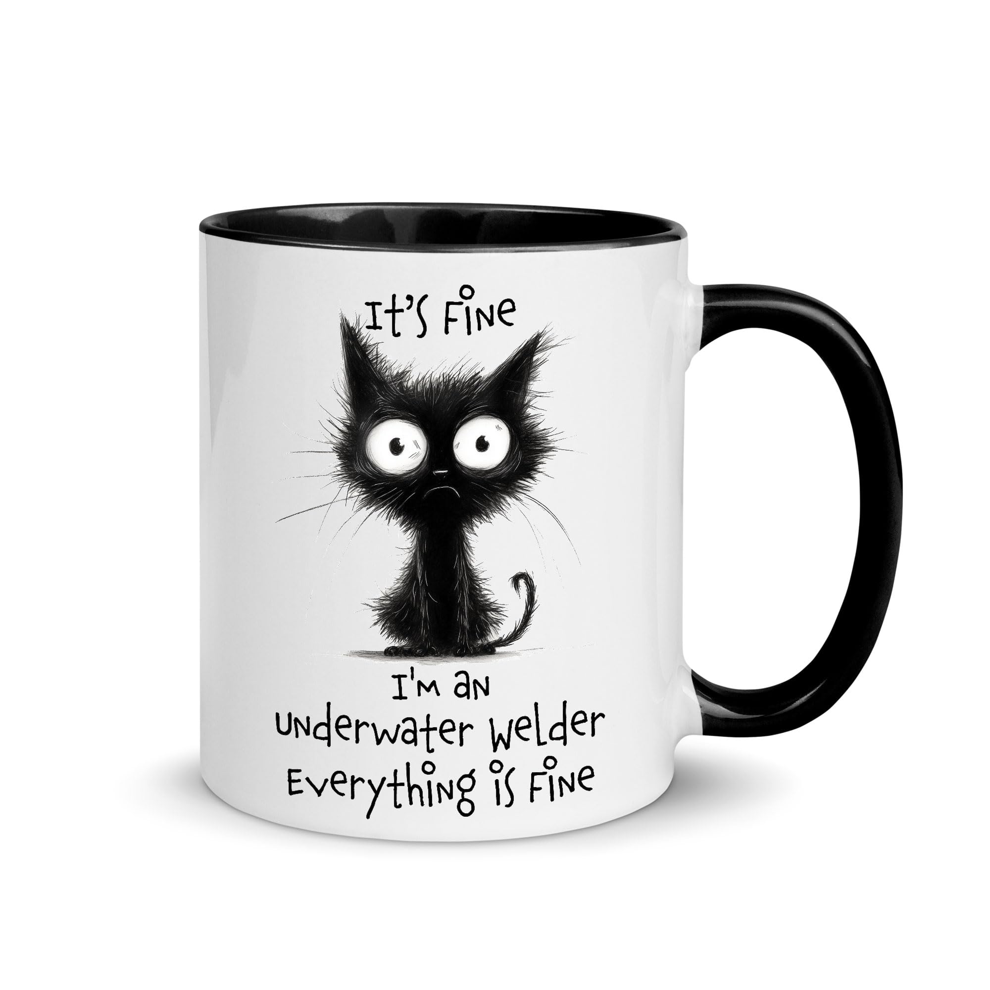 Funny Gifts for Underwater Welder Mug - Black Color Accent - Sarcastic Birthday Christmas for Underwater Welder Staff Employee Offshore Welder Commercial Diver - 11oz Coffee Cup