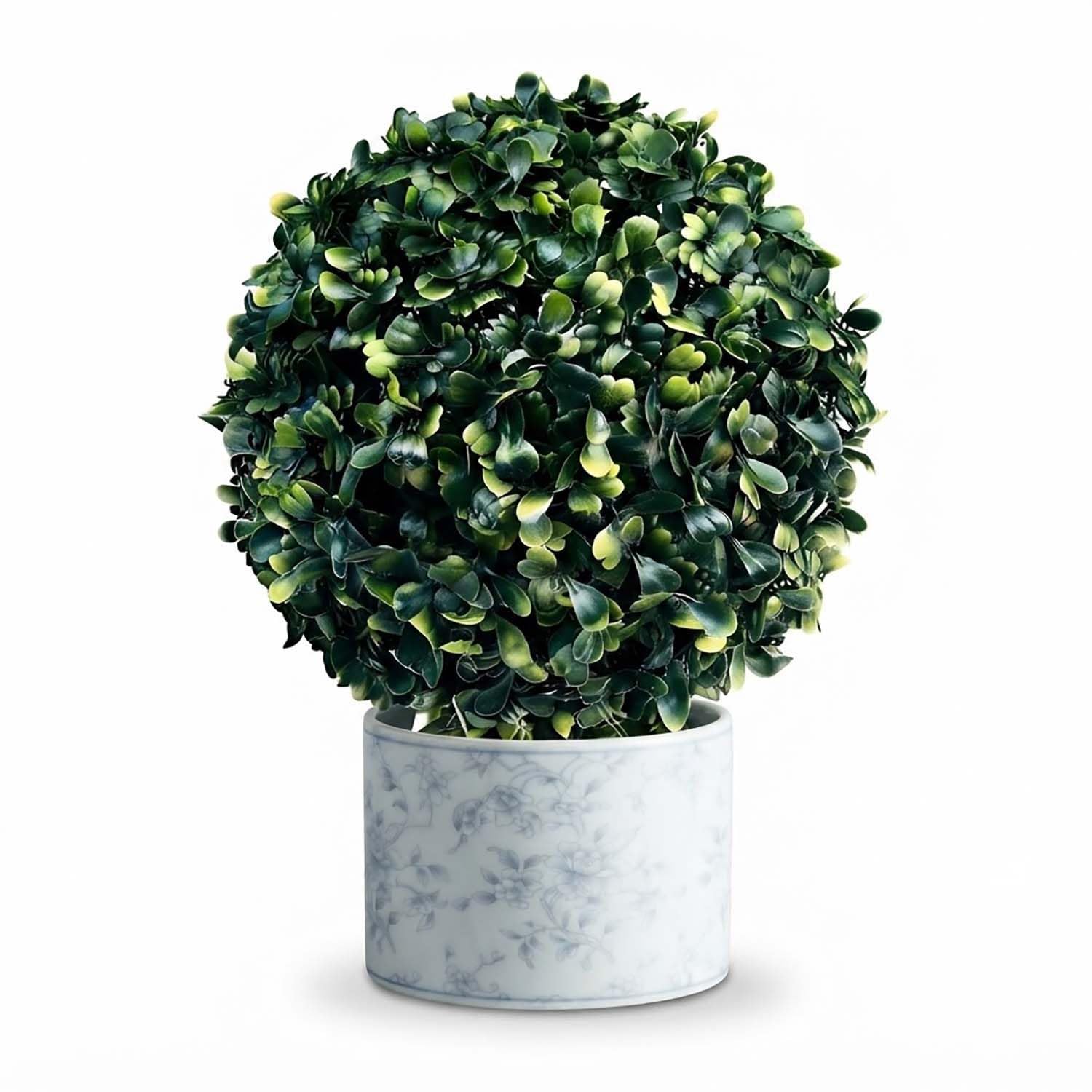 Sztuczna kula roślinna topiary extra duża, sztuczne zielone kule do donic na zewnątrz, sztuczne kule bukszpanowe rośliny bez konserwacji do zawieszania w domu Green, 20in/51cm