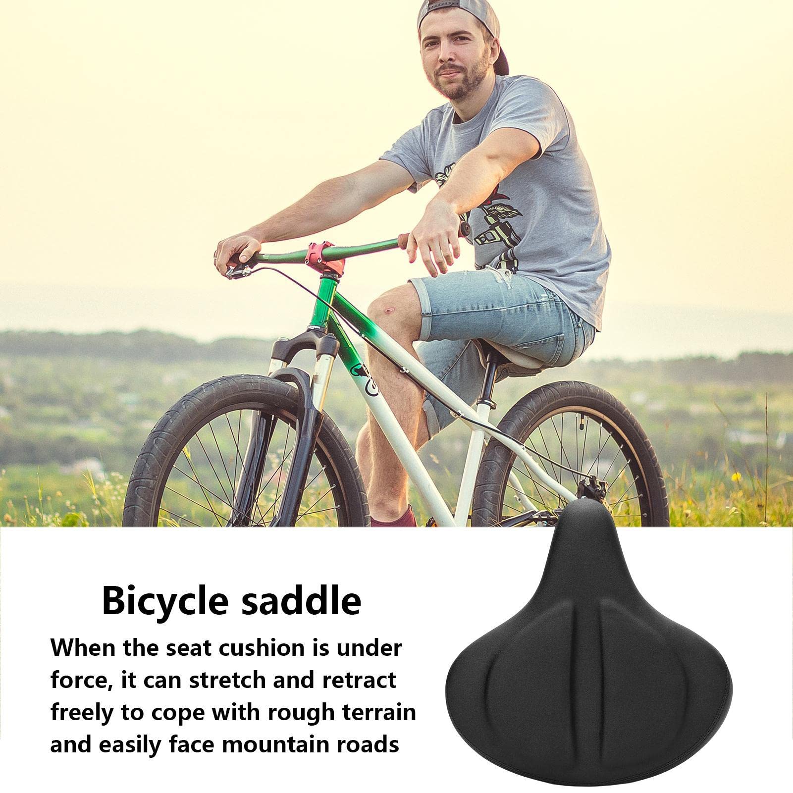 vélo large amortissante - Accessoire vélo course compatible avec les vélos