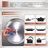 Vista 6 de Empava Portable Induction Hot Plate Cooktop, Single 1 Burner Countertop Cooker, 3 Preset Modes, Shatter-proof Flat Glass Top, 110~120 Volt Plug in