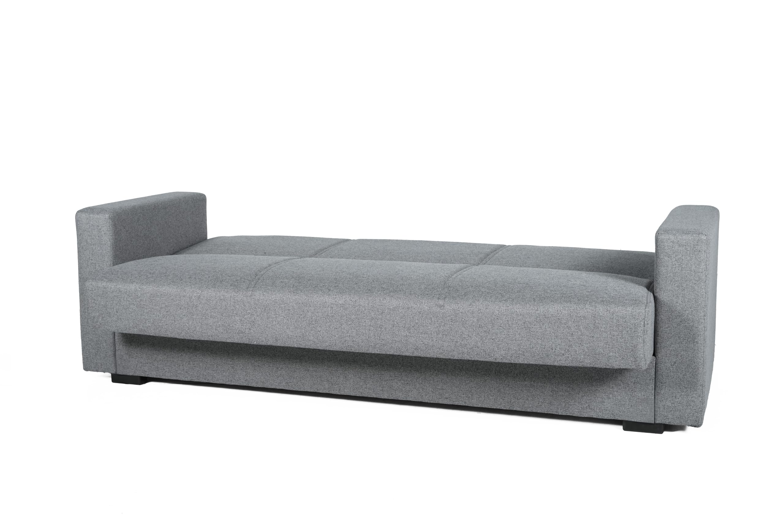 Arredo Stock Divano letto moderno Afrodite (Grigio, 3 posti) 212x80x87 cm | divano letto