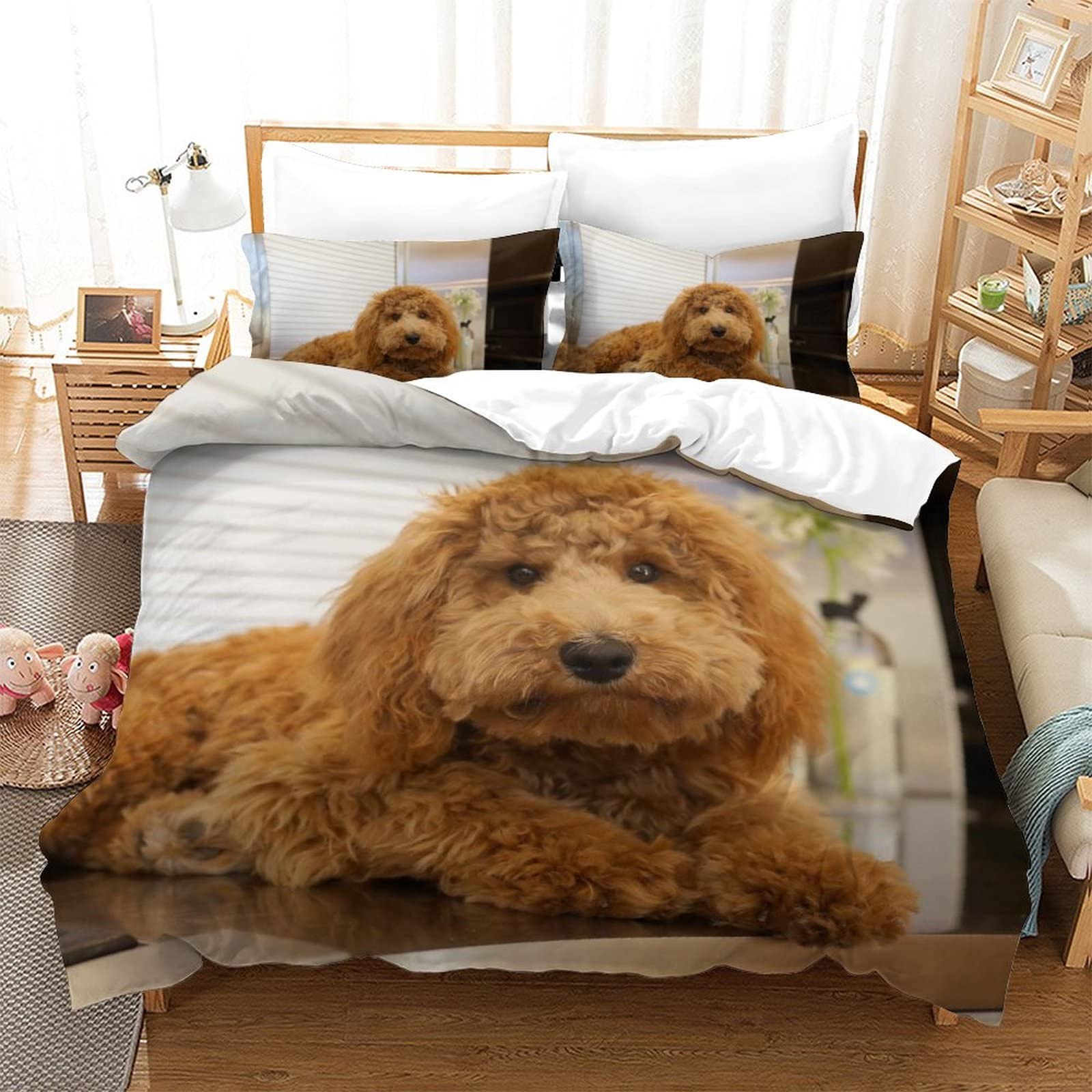 Housse de couette 3D imprimée parure de lit toutes saisons 200x200