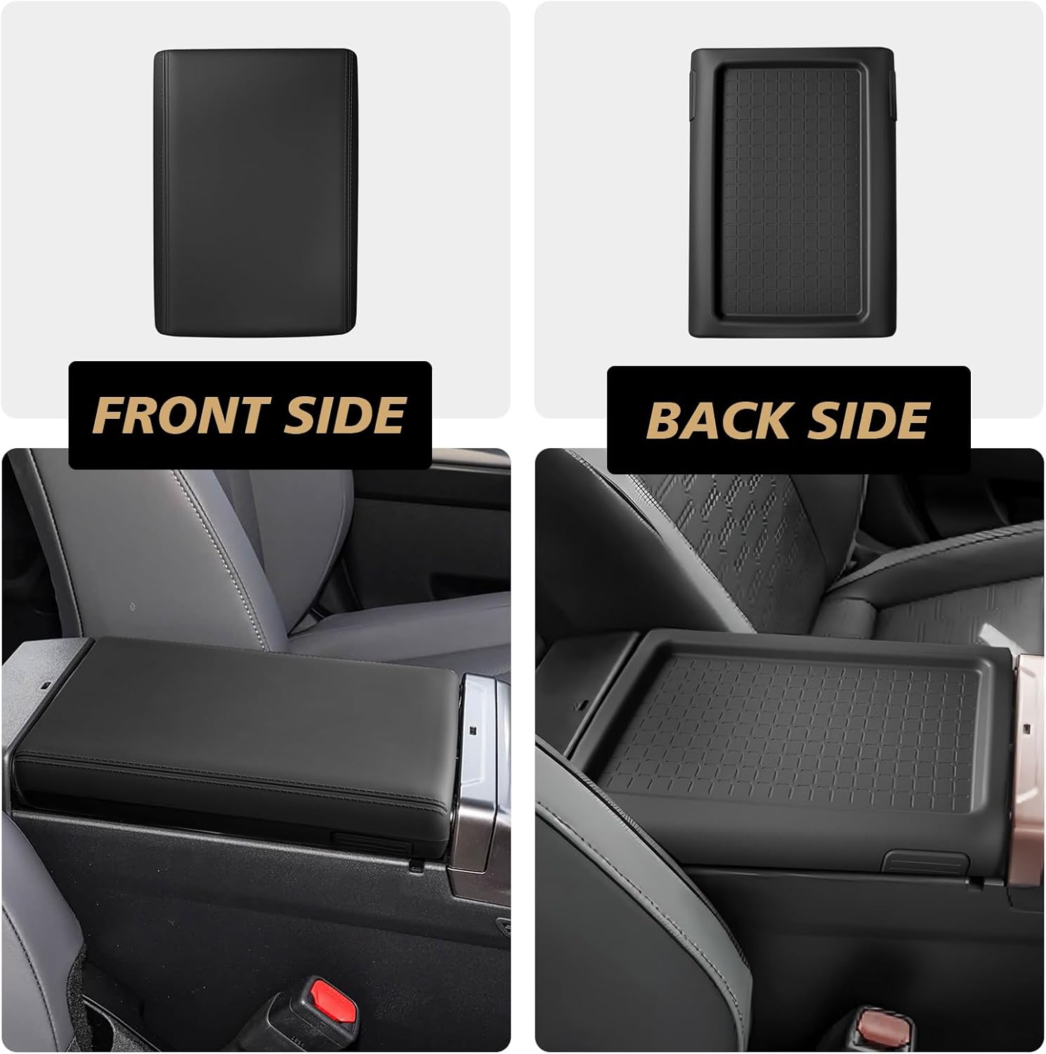 Muslogy Armrest Cover for 2026 2027 Toyota RAV4, Silicone Regular Thick image 3