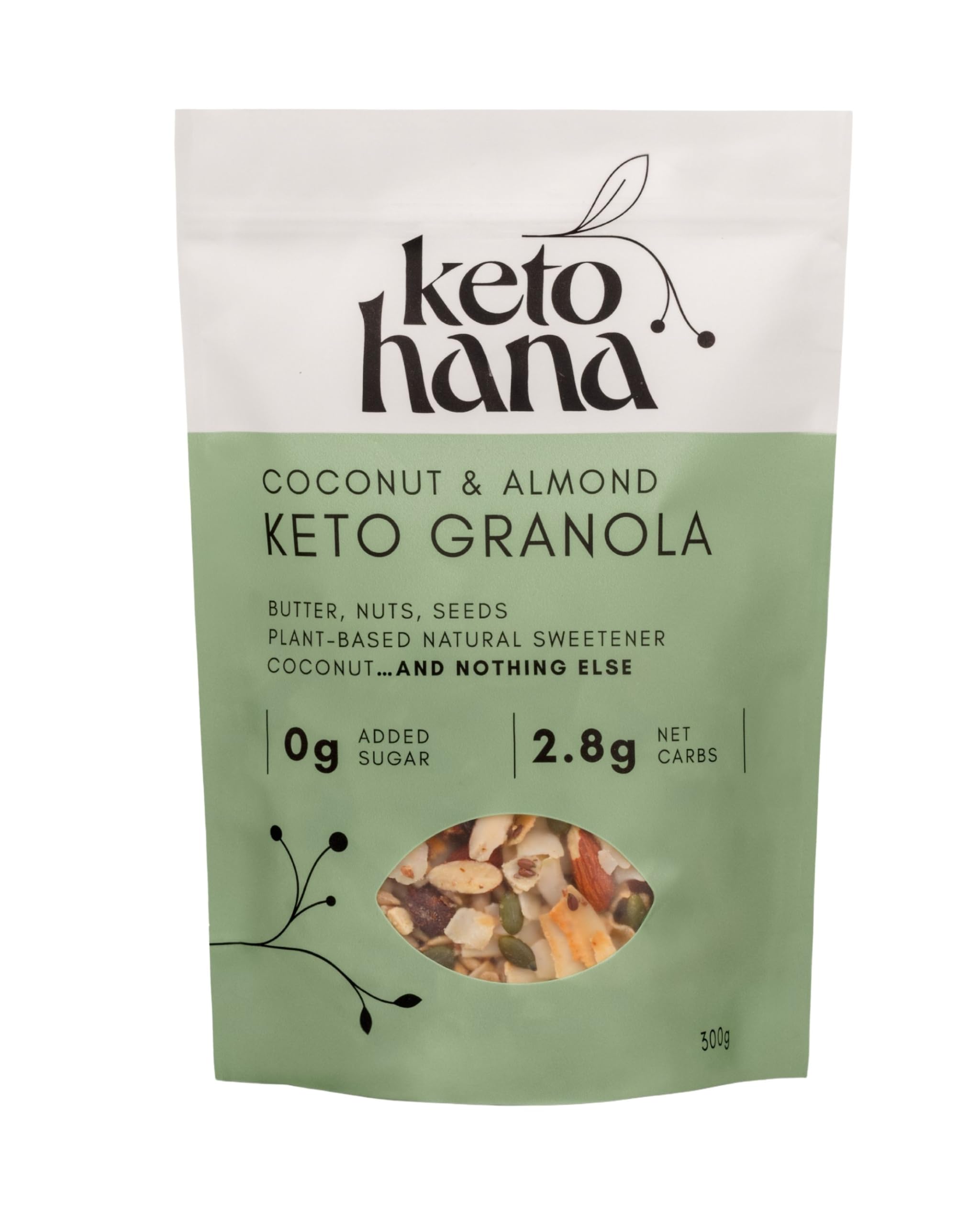 Keto Hana Coconut & Almond (Original Butter) Keto Granola 300g