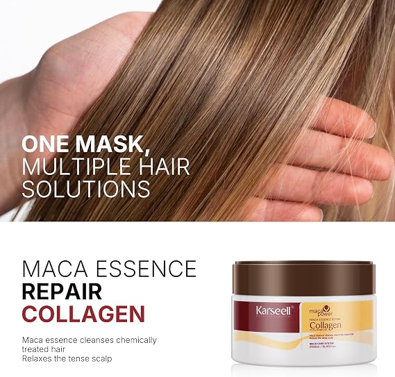 Karseell Collagen Hair Care Mask Maca Extract Repair Repair Repair 250 ml