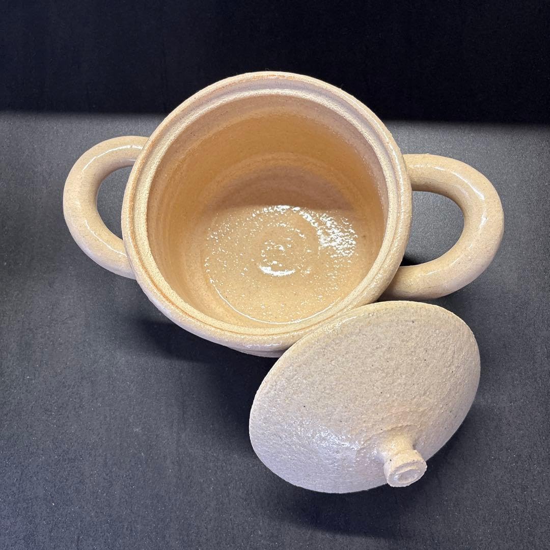 陶器製土鍋 ベージュ