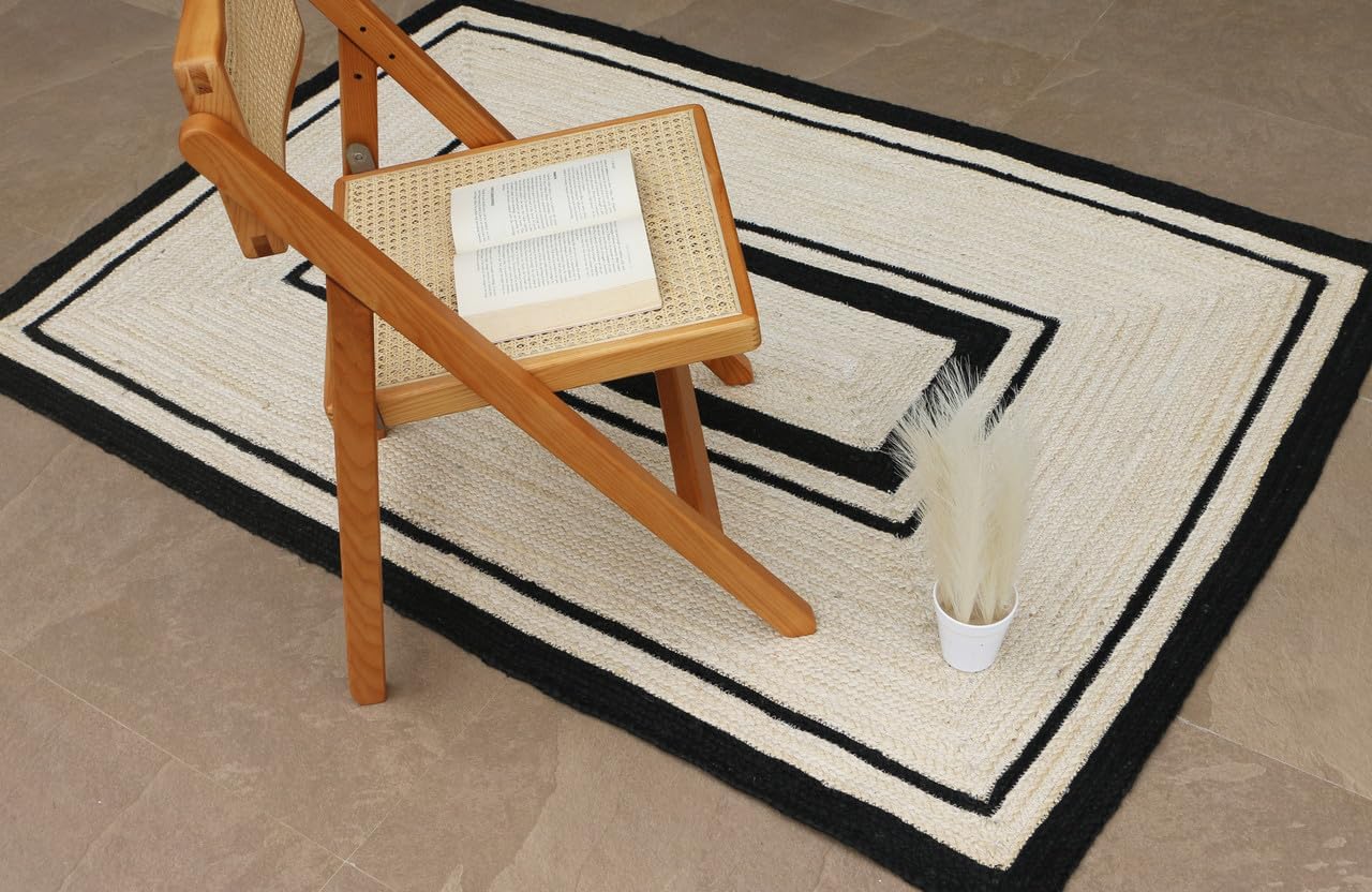 Amherst Handmade Natural Fiber Traditional Area Rug – Soft Texture, Durable Weave, Decorative Rug for Living Room & Bedroom