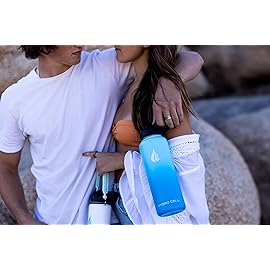 HYDRO CELL Stainless Steel Insulated Water Bottle with Straw - For Cold & Hot Drinks - Metal Vacuum Flask with Screw Cap and Modern Leakproof Sport Thermos for Adults (Sky/Blue 40oz)