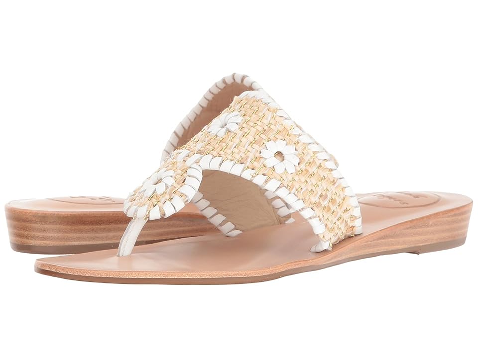 

Jack Rogers Capri Raffia (Multi/Gold) Women's Wedge Shoes