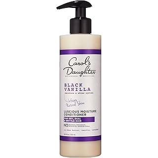 Carol's Daughter Black Vanilla Moisture Sulfate Free Conditioner for Curly, Wavy or Natural Hair, Moisturizing Hair Care for Dry, Damaged Hair, 12 Fl Oz