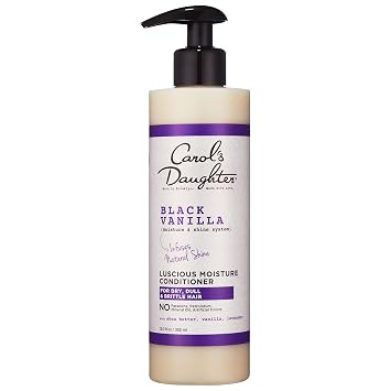Carols Daughter Black Vanilla Moisture Sulfate Free Conditioner for Curly, Wavy or Natural Hair, Moisturizing Hair Care for Dry, Damaged Hair, 12 Fl Oz