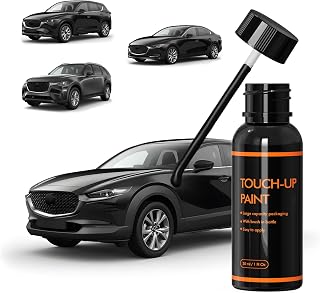 41W Jet Black Touch Up Paint for Mazda, DIY Car Paint Scratch Repair Kit, Quick & Easy Fix Automotive Scratch Repair for CX-5/CX-50/CX-30/CX-9/CX-90/CX-70/Mazda3/MX-5/Mazda6/Mazda2/Mazda5