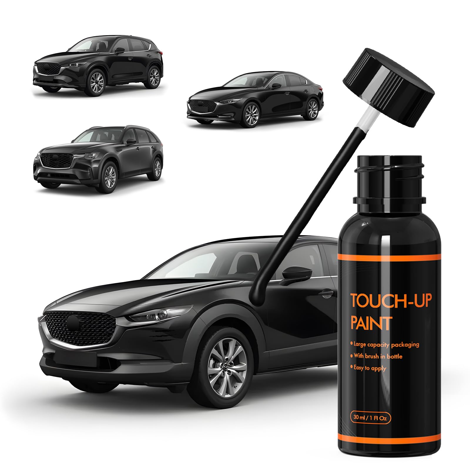 Amazon.com: XTryfun 41W Jet Black Touch Up Paint for Mazda, DIY