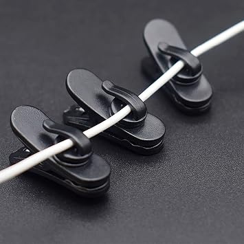 Lapel Mic Clip on Shirt Microphone Metal Tie and Plastic Wire Clips for Recording Video (20 Pcs)