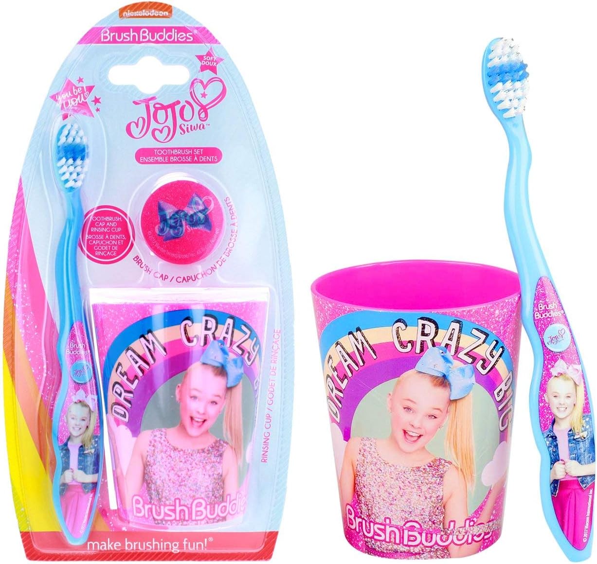 4SGM JoJo Pink Toothbrush Set, Multi