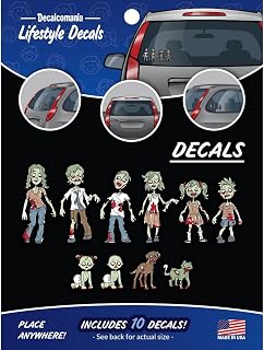 Zombie Family Stickers Kit image
